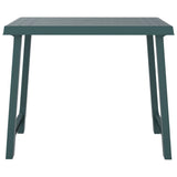 Camping Table Green 79x56x64 cm PP Wooden Look 364736