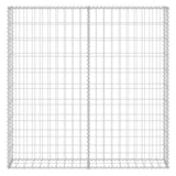 Gabion Wall with Covers Galvanised Steel 80x20x100 cm 143577