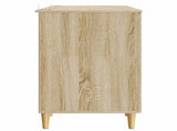 Desk with Shelf Sonoma Oak 142.5 x 50 x 75 cm Engineered Wood 3414596