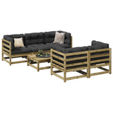 6 Piece Garden Sofa Set Impregnated Wood Pine 3299289