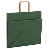 Paper Bags 250 pcs with Handles Green 32x22x28 cm 4101960