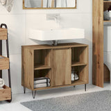 Bathroom Cabinet Artisan Oak 80 x 33 x 60 cm Engineered Wood 873893