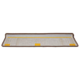 Self-adhesive Stair Mats 15 pcs 65 x 21 x 4 cm Non-Slip Brown 42011456