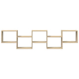 Wall Cube Shelf 5 Compartments Sonoma Oak Engineered Wood 859997