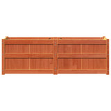 Garden Planter Wax Brown 150x50x50 cm Solid Wood Pine 837486