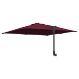 Garden Parasol Bordeaux Red 248.5 x 247.5 x 160 cm 42003239