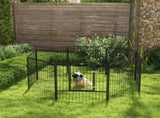 8 Panels Heavy Duty Puppy Playpen, for Small and Medium Dogs, Indoor and Outdoor Use - Black T3398P349717