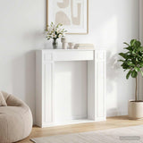 Fireplace Surround High Gloss White 100 x 20 x 100 cm 8006619