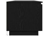 TV Cabinet with LED Black Oak 180 x 38 x 49 cm Engineered Wood 3376145