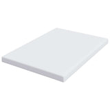 Mattress Topper White 160 x 200 x 10 cm Jaquard Fabric 4106250