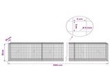 Gabion with 5 mm Wire and 5x5 cm Mesh 500x30x50 cm 3464140