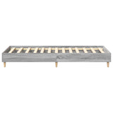 Bed Frame No Mattress Grey Sonoma 90x190 cm Single Engineered Wood 861089