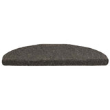 Stair Mats Self-adhesive 20 pcs 65x21x4 cm Anthracite Half Round Large 3365651