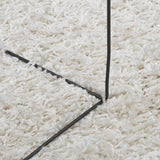 Shaggy Rug PAMPLONA High Pile Modern Cream 120x170 cm 375234