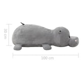 Hippo Cuddly Toy Plush Grey 80245