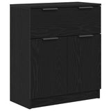 Sideboard with Drawer Black Oak 60 x 30 x 70 cm Engineered Wood 862738