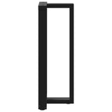 ZNTS Bar Table Legs T-Shaped 2 pcs Black 50x35x cm Steel 4013088