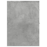 Narrow Bathroom Cupboard with Wheels Concrete Grey Engineered Wood 855280
