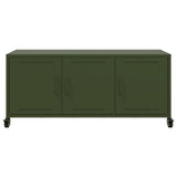 TV Cabinet Olive Green 100.5x39x43.5 cm Steel 846648