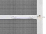 Hinged Insect Screen Manual White and Black 100 x 215 cm 42047047
