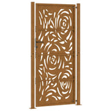 Garden Gate 100x200 cm Weathering Steel Flame Design 4100998