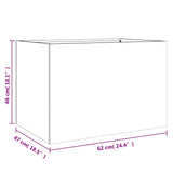 Planter Anthracite 62x47x46 cm Steel 841603