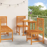 Garden Bistro Set 5 pcs Brown Solid Acacia Wood 3328696