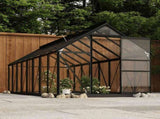 Glass Greenhouse Anthracite 155x395.5x191 cm Aluminium 3082336