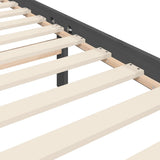 Bed Frame without Mattress Grey 200x200 cm Solid Wood Pine 3193813