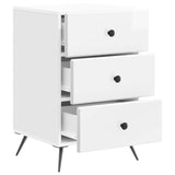 Bedside Cabinet with Drawer High Gloss White 43 x 41 x 66.5 cm 895479