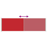 Patio Retractable Side Awning 180x600 cm Red 317967