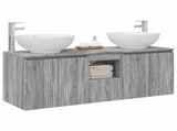 Bathroom Cabinet Set 3 pcs Grey Sonoma 49.5 x 44.5 x 65 cm 3405703