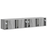 TV Wall Cabinet 2 pcs Grey Sonoma 78.5 x 31 x 29.5 cm 892222
