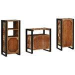 Bathroom Furniture Set 3 pcs Multicolour Solid Reclaimed Wood 3305633