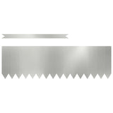 Lawn Edging 50 pcs Silver 100 x 0.05 x 30 cm Galvanised Steel 3335793