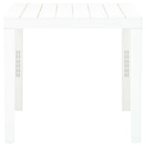 Garden Table White 78x78x72 cm Plastic 48783