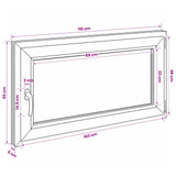 Basement Window RISOR 110 x 55 cm PVC and Glass 42047858