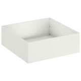 Garden Planter 2 pcs White 40 x 40 x 20 cm Cold-rolled Steel 8004983