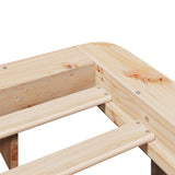 Bed Frame without Mattress 120x200 cm Solid Wood Pine 850662