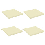 4-Piece Seat Cushions SOEST 4 pcs 100% Polyester Cream 944678