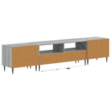 3 Piece LED TV Cabinet Grey Sonoma Engineered Wood 3416685