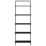 Bookshelf 5-Tier 60 x 24 x 168 cm Engineered wood Black Oak 879965