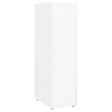 ZNTS Mobile File Cabinet White 28x41x109 cm Metal 335920