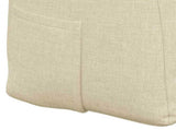 Back Pillow Cream 180 x 24 x 50 cm Fabric 42014564