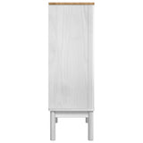 Sideboard FLORO White 70 x 30 x 70.5 cm Solid Pine Wood 42011248