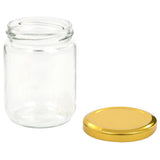 Glass Jam Jars with Gold Lid 96 pcs 230 ml 50803