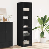 Wardrobe Black 50x50x200 cm Engineered Wood 3307712