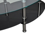 ZNTS Coffee Table with Exclusive Design Black 240509
