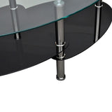 ZNTS Coffee Table with Exclusive Design Black 240509