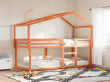 Bunk Bed without Mattress Wax Brown 80x200 cm Solid Wood Pine 3282043